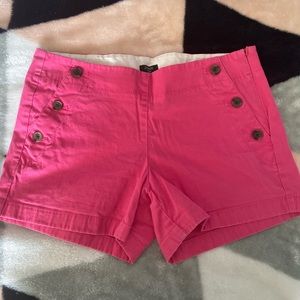 JCrew EUC highwaist hot pink shorts
